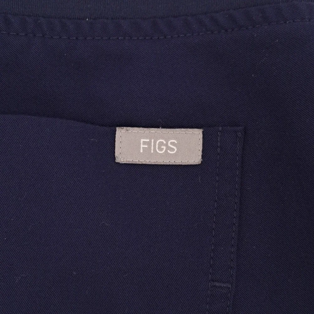 FIGS Technical Collection Scrub Jogger Pants Womens Small Navy Blue Solid Cargo